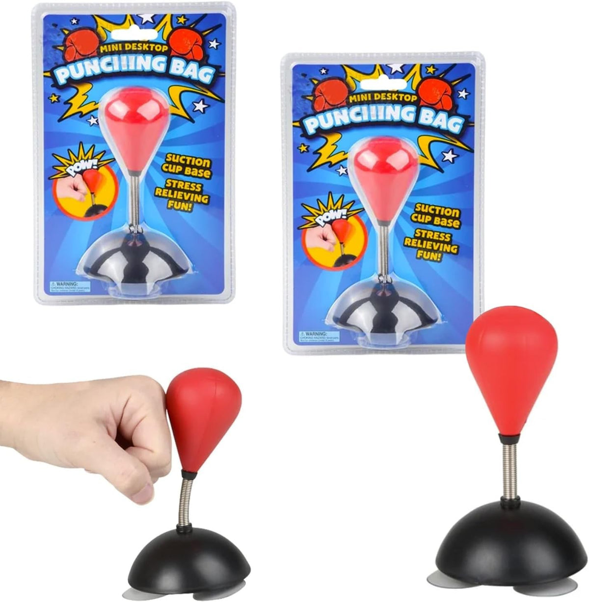 Mini Suction Cup Punching Bag - Interactive Desktop Sports for Kids & Office