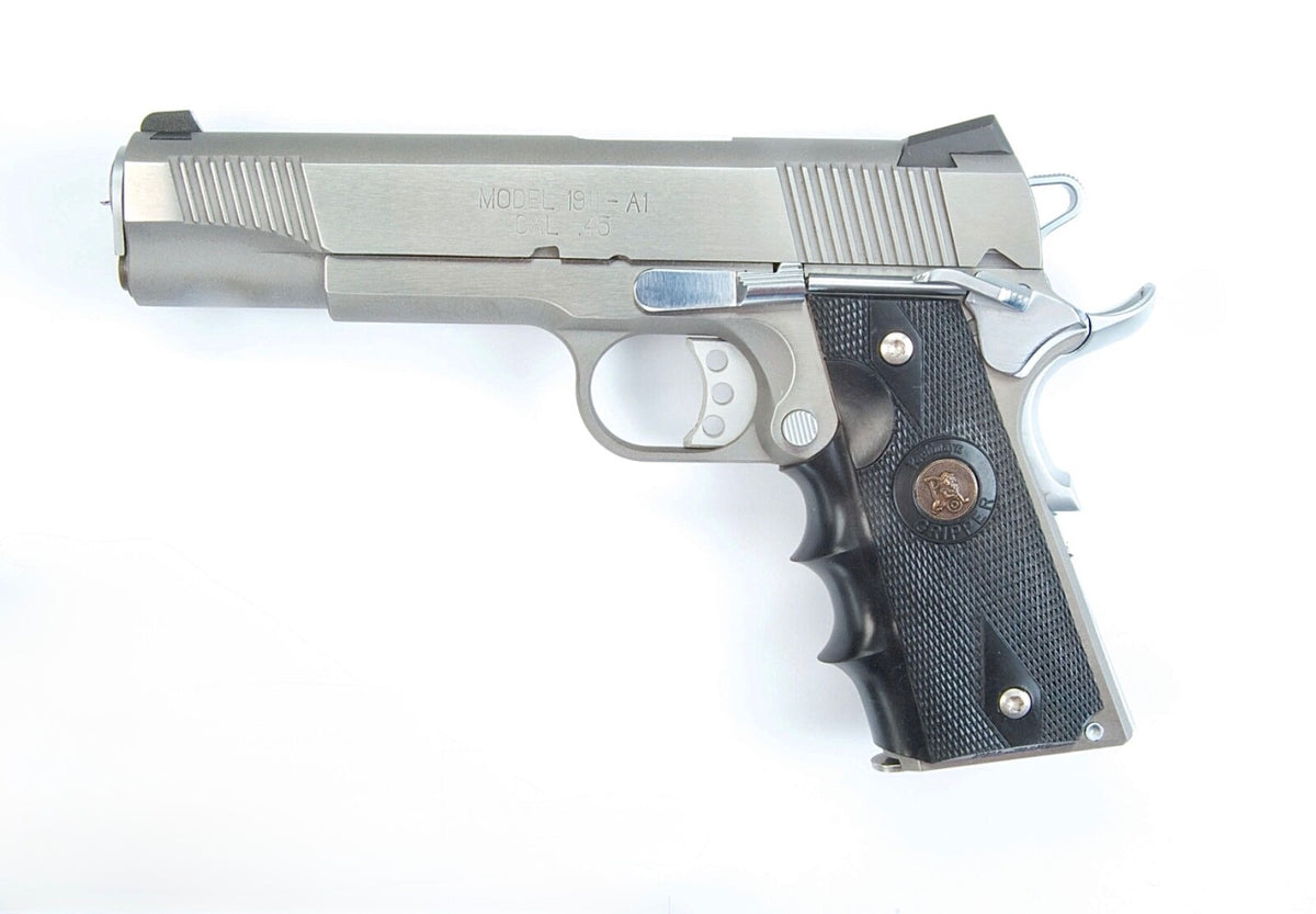 Pachmayr 1911 Gov't Signature Wrap-Around Rubber Grip with Finger Grooves