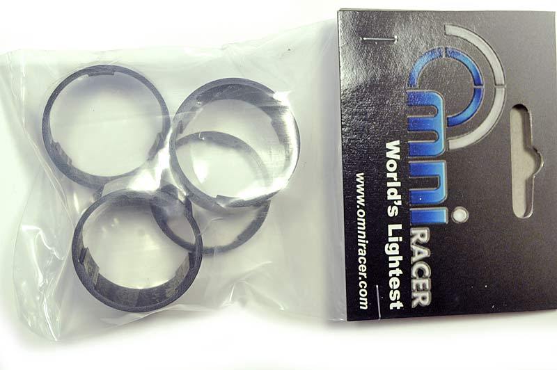 Lightweight Carbon Headset Spacer Set for Bikes - 1-1/8 inch, Multiple Sizes
