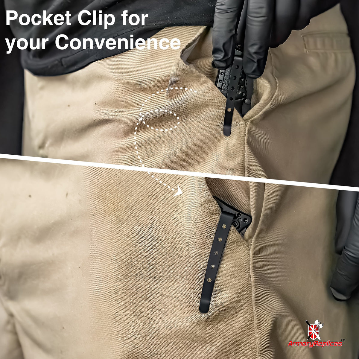 Emergency Tactical Knife with LED Light, Glass Breaker & Seat Belt Cutter