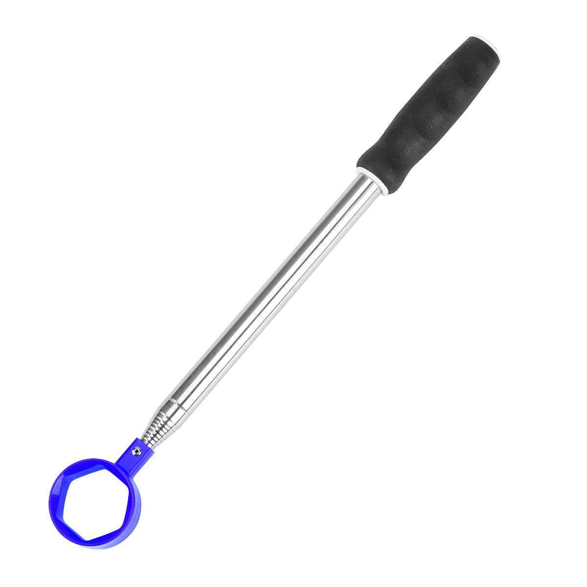 Telescopic Golf Ball Retriever with Movable Scoop - Stainless Steel & ABS Handle