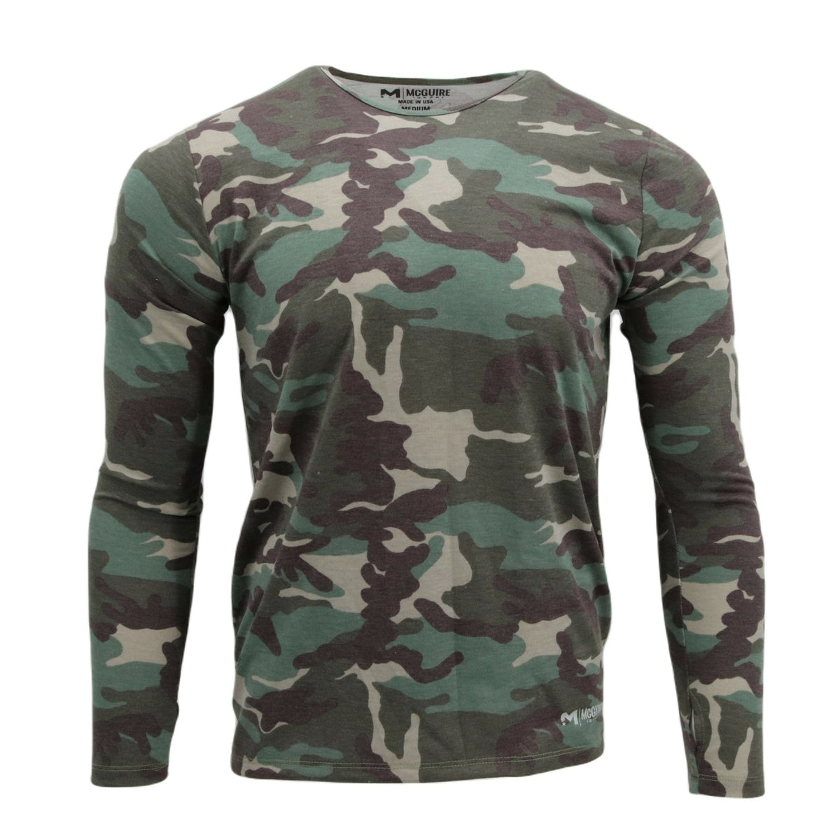 Men's Thermal Top with Moisture Wicking & Thumb Holes - Midweight, Made in USA