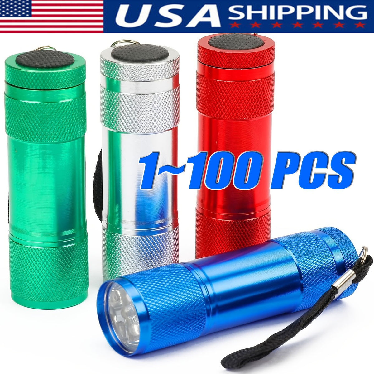 Mini LED Flashlight Aluminum Portable Torch Outdoor Travel Lamp