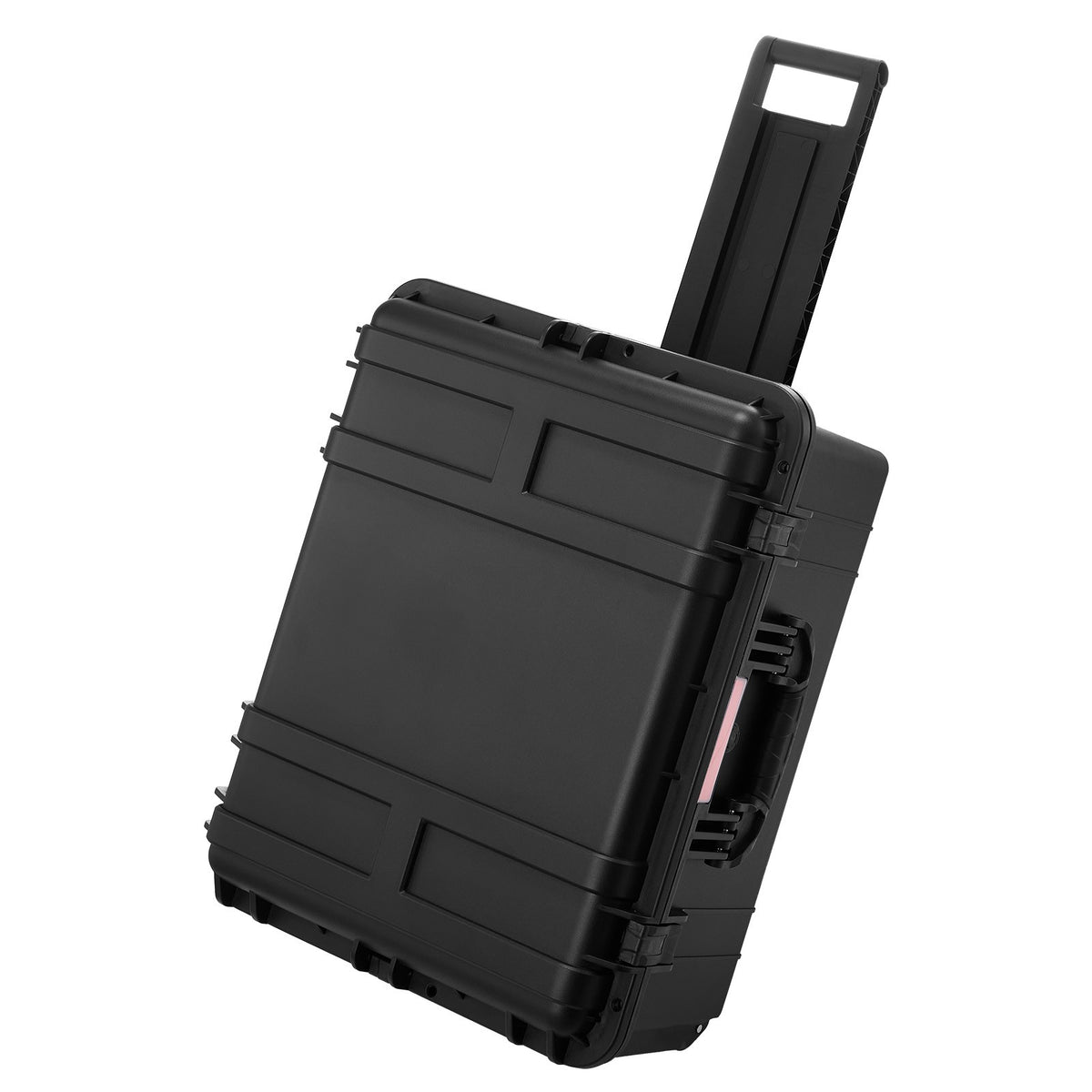 Weatherproof Hard Case with Wheels & Retractable Handle 3.5 Cu Ft Black