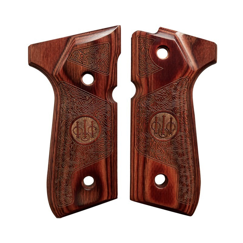 Full Size Wood Gun Grips for Beretta 92/96 Series with Screws & Wrench