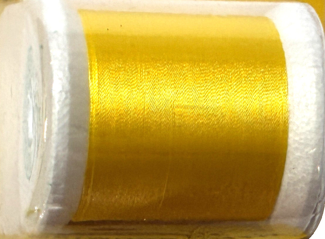 Set of 3 Yellow Nylon Thread Spools - Fine Type A for Fly Fishing