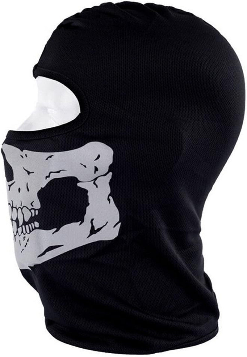 Black Mesh Balaclava Skull Full Face Mask for Outdoor Activities