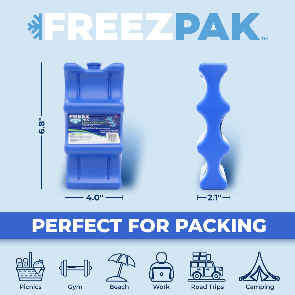 Reusable Ice Block for 12oz Cans - Keeps Drinks Cold, 4 Pack