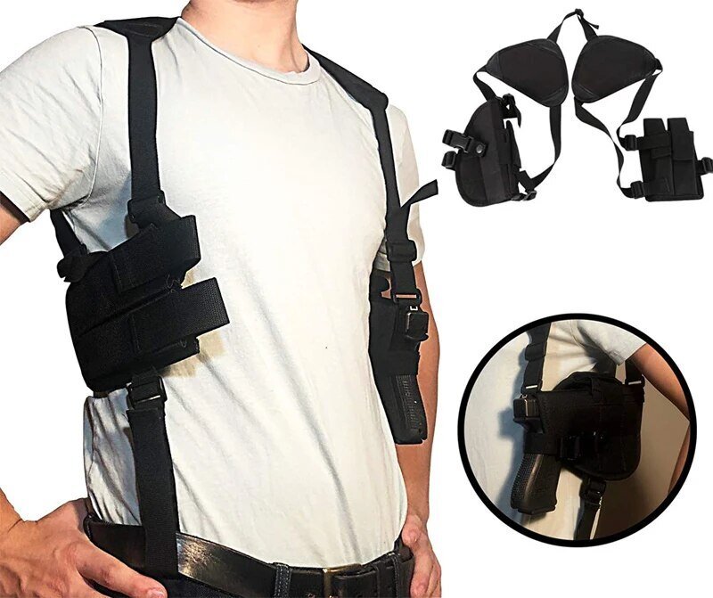 Tactical Shoulder Gun Holster for Pistol - Adjustable Nylon Concealed Carry