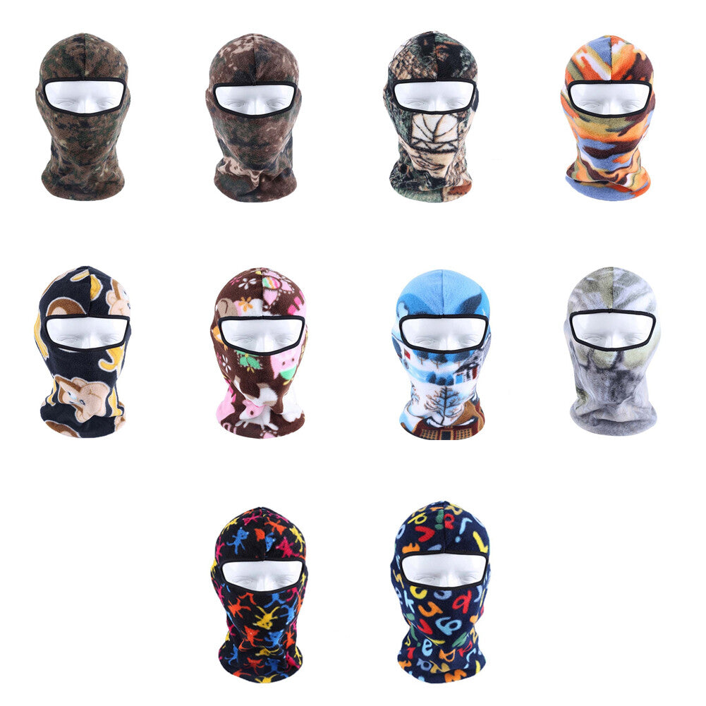 Unisex Thermal Fleece Balaclava Ski Mask Neck Warmer Windproof Face Cover
