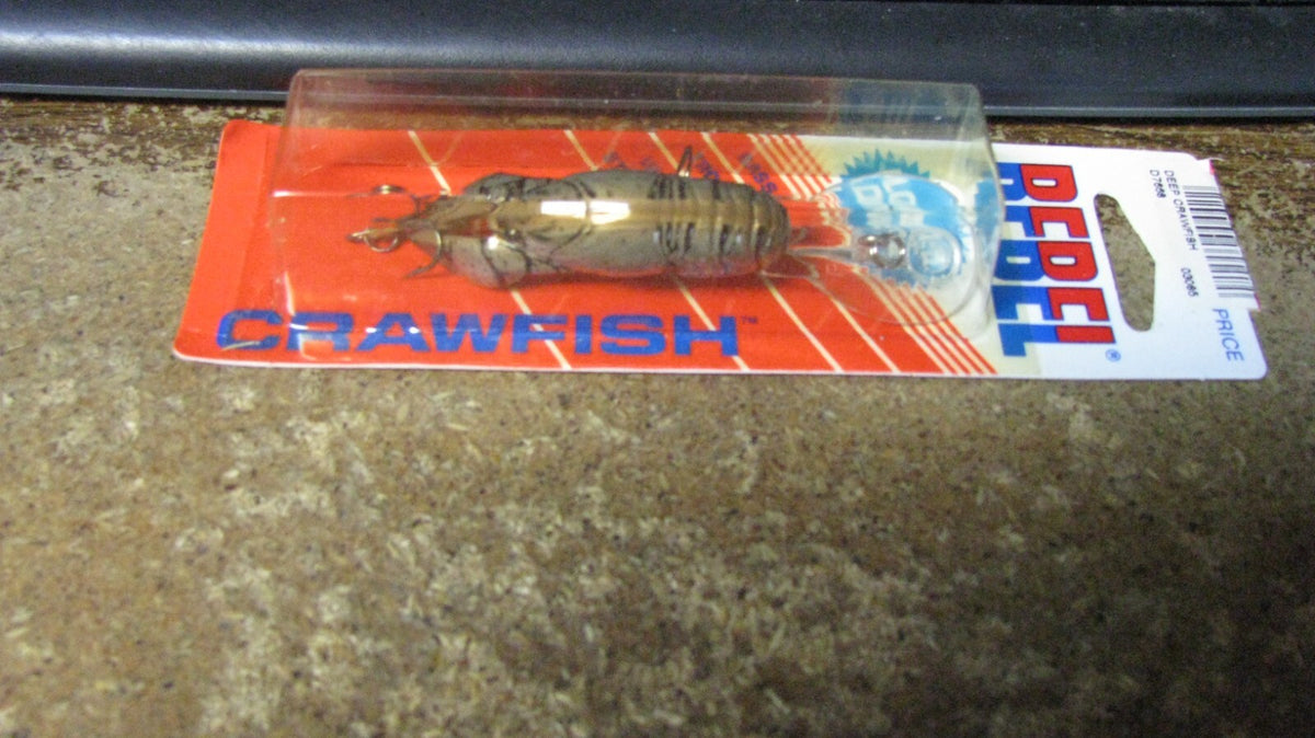 Rebel Deep Crawfish Crankbait - Vintage Unused Fishing Lure 2.25"