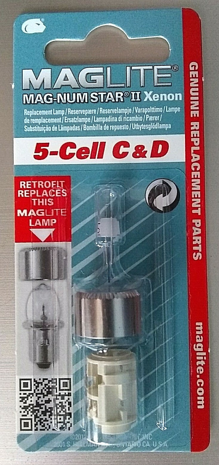 Maglite 5-Cell C D Xenon Bulb for Flashlights - Replacement Lamp