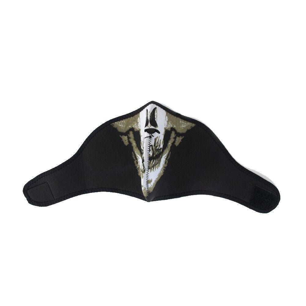 Half Face Mask Scarf for Cycling Motorcycle Skulls Unisex