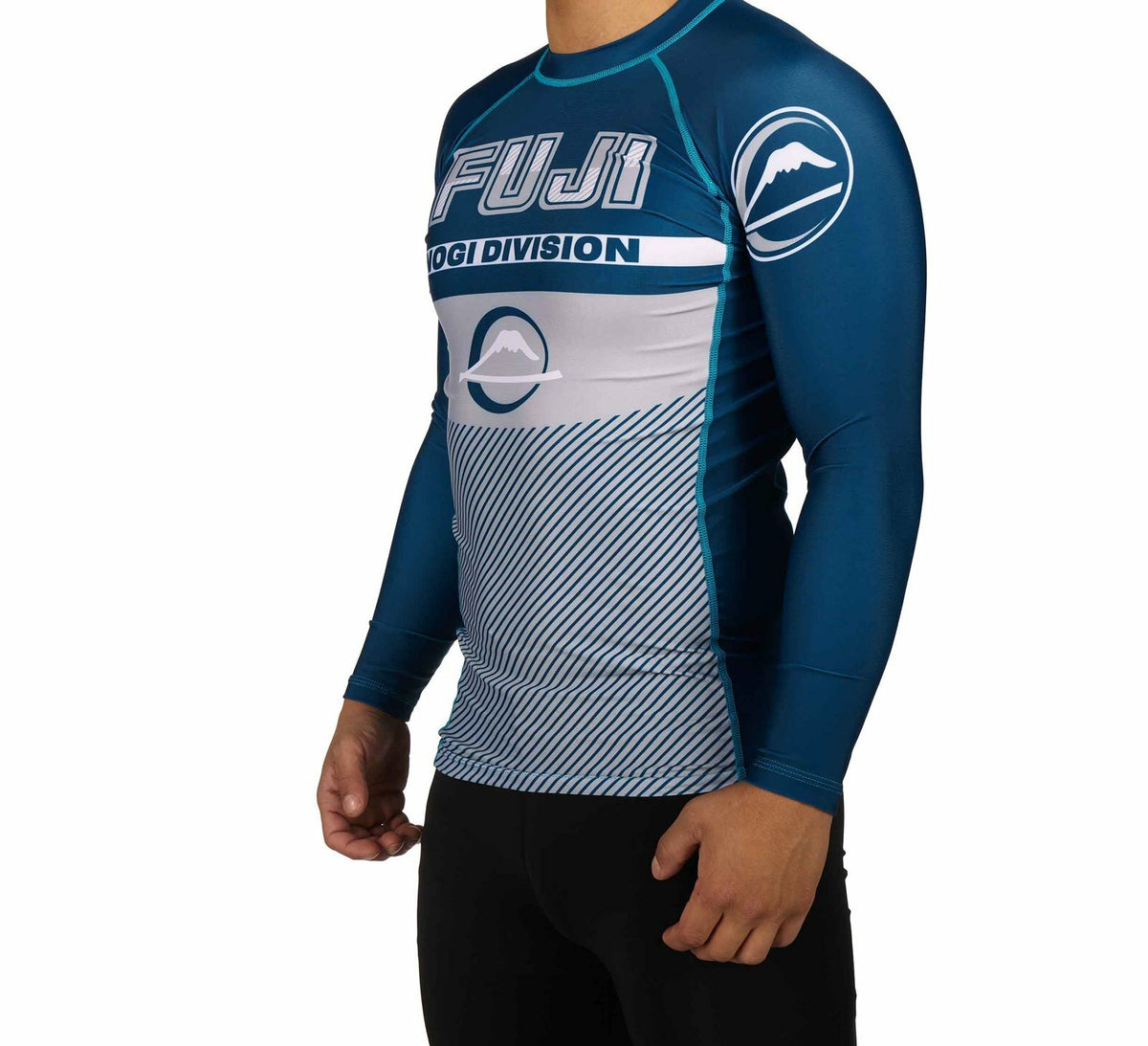 MMA Rashguard Long Sleeve Compression Shirt for Jiu Jitsu & BJJ - Navy Blue
