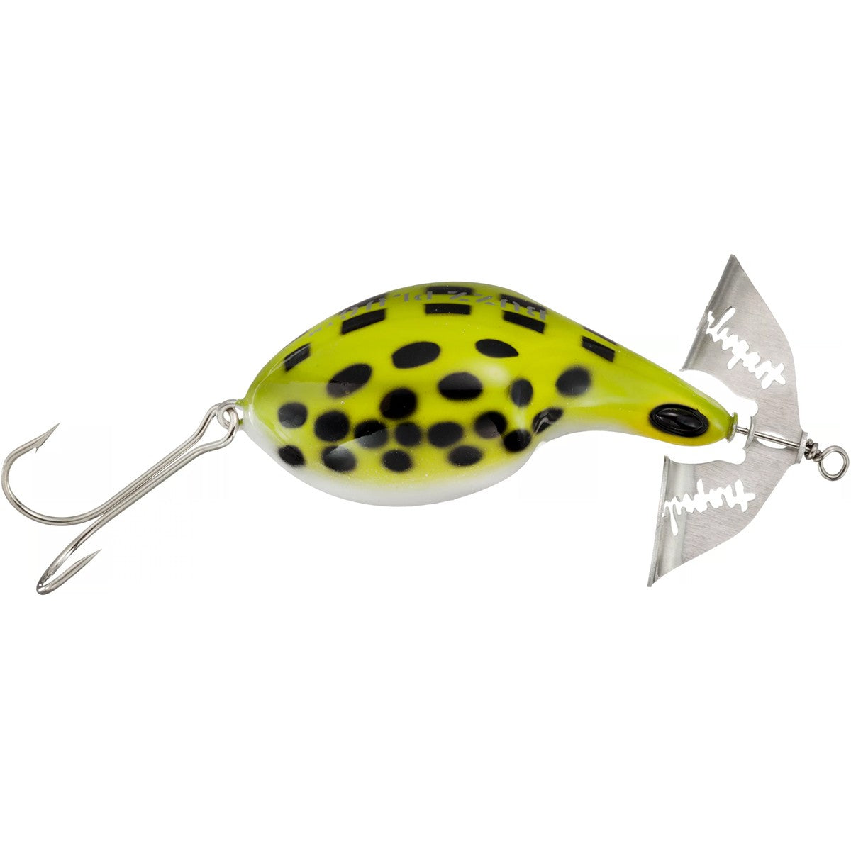 Arbogast Buzz Plug 1 oz Frog and White Belly Fishing Lure