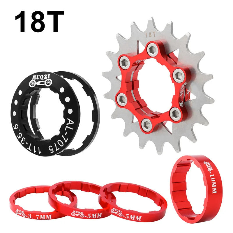Single Speed Bicycle Cassette Cog 12T-22T Upgrade Kit for MTB & Road Bikes