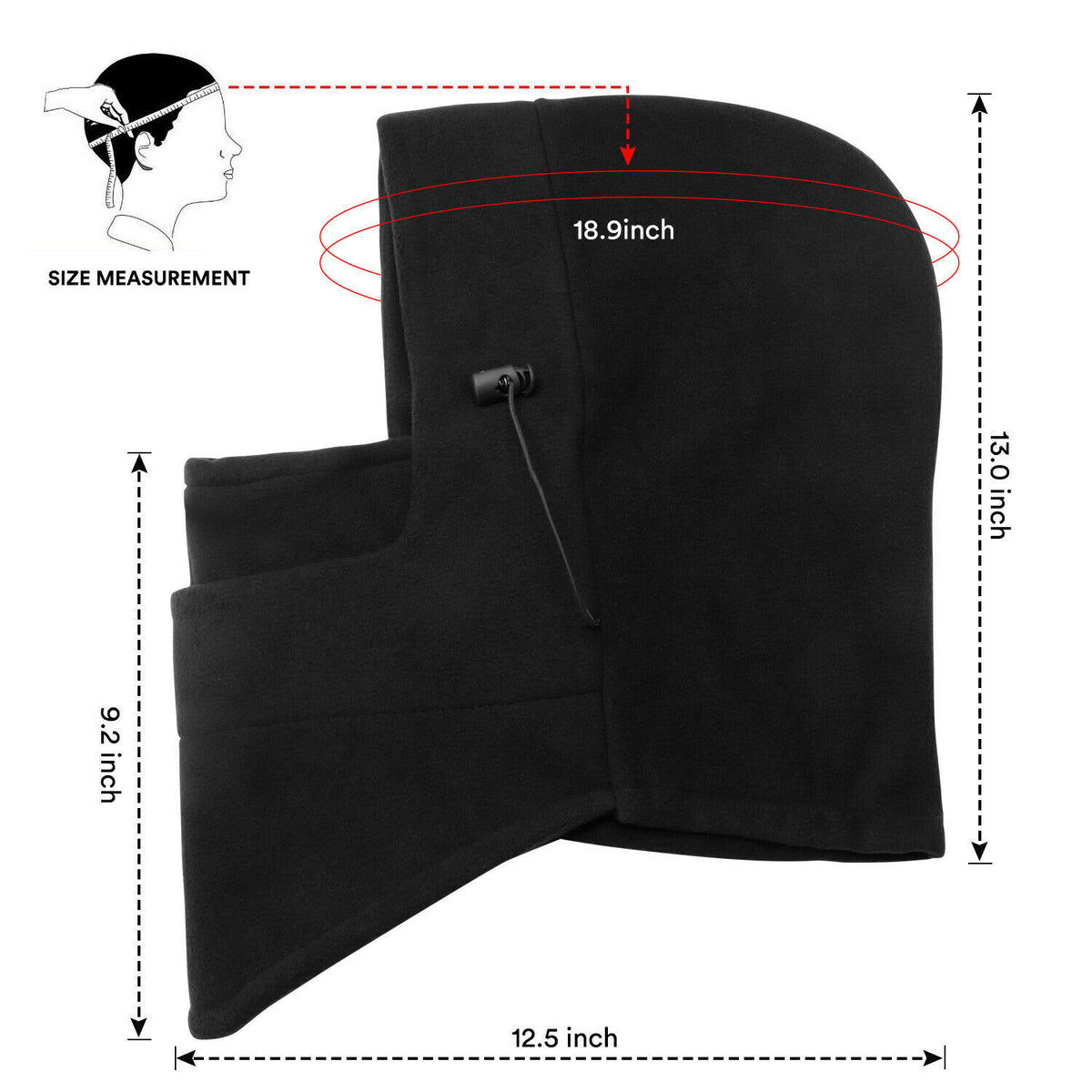 Thermal Fleece Balaclava Mask - Winter Full Face Ski & Snowboard Hat