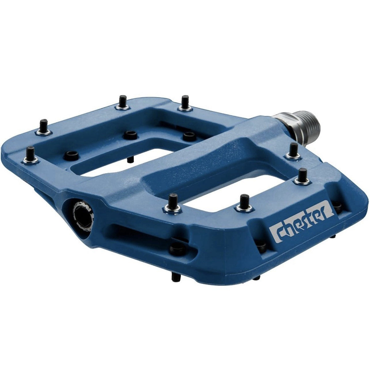 Mountain Bike Pedals Blue 2 Pack - Lightweight Durable Platform