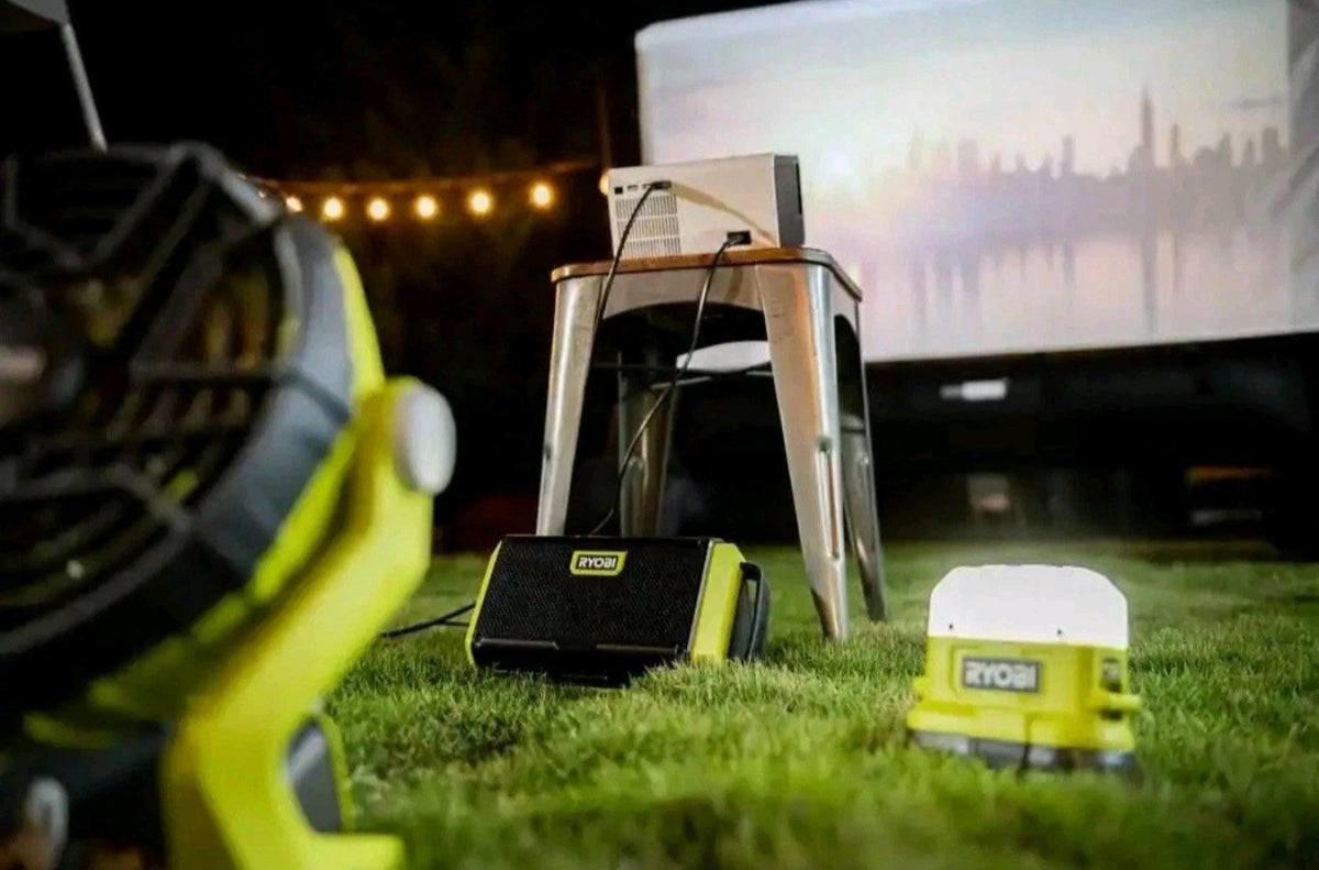 Ryobi ONE+ 18V Cordless Camping Multi-Tool Kit with Lantern, Fan & Battery