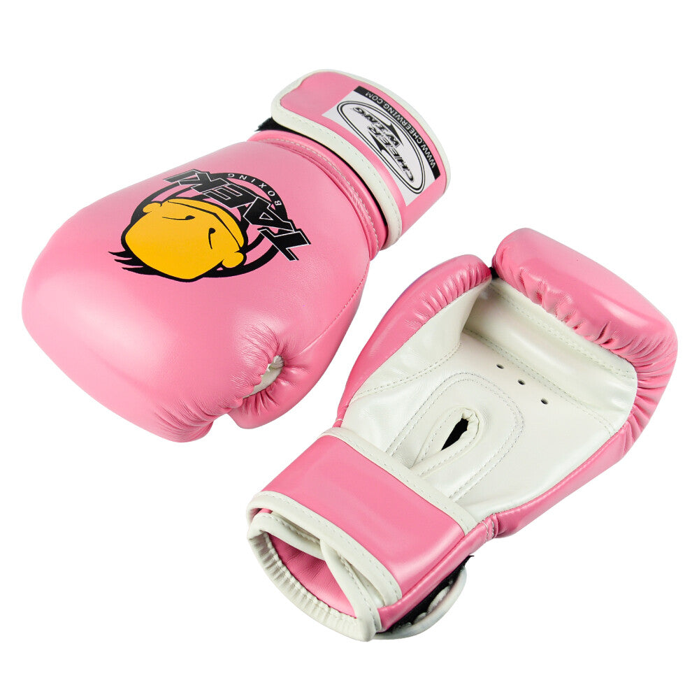Kids Boxing Gloves 4oz PU Leather Cartoon MMA Training Sparring Gloves