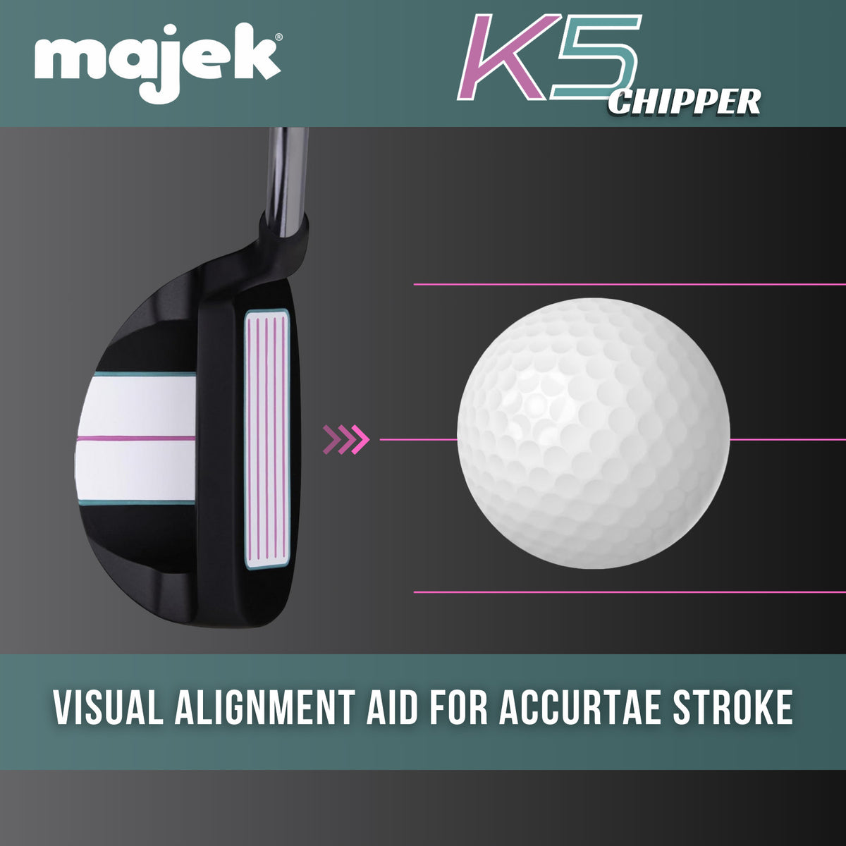 Golf Chipper 37 Degree Loft for Short & Bump & Run Shots - Ladies Petite