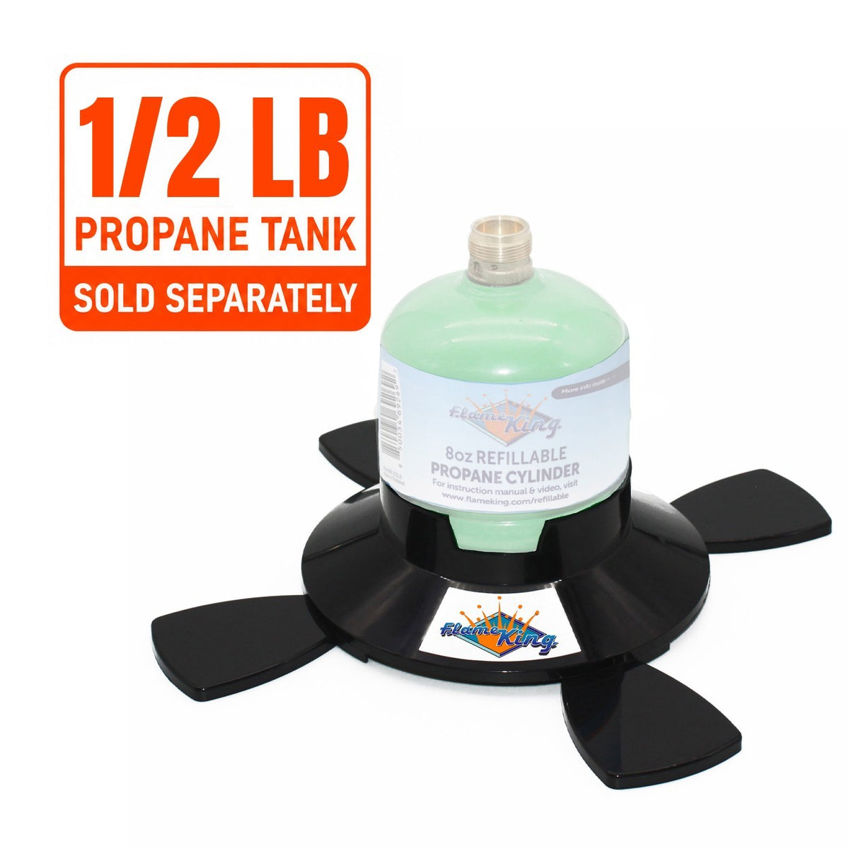 Propane Cylinder Base for 1lb and 16.4oz Bottles - Stabilizer Stand