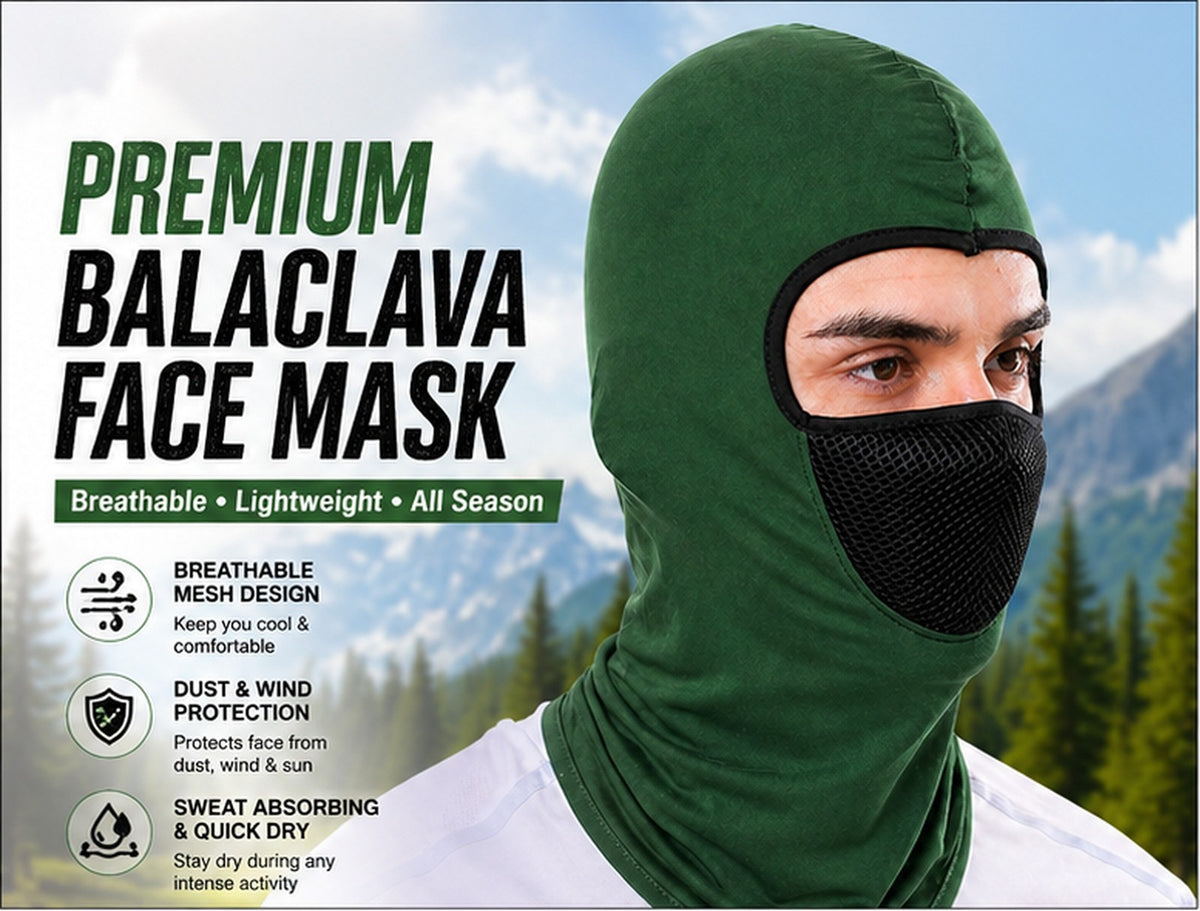 Full Face Mask UV Protection Ski Sun Hood Balaclava for Men Women