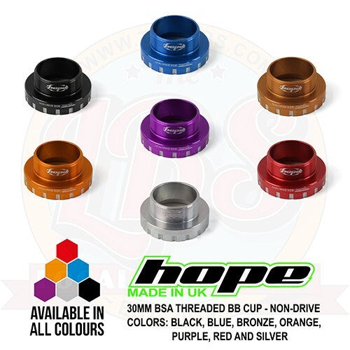 Bicycle Bottom Bracket Cups - Threaded 30mm Fit for MTB Road & DH