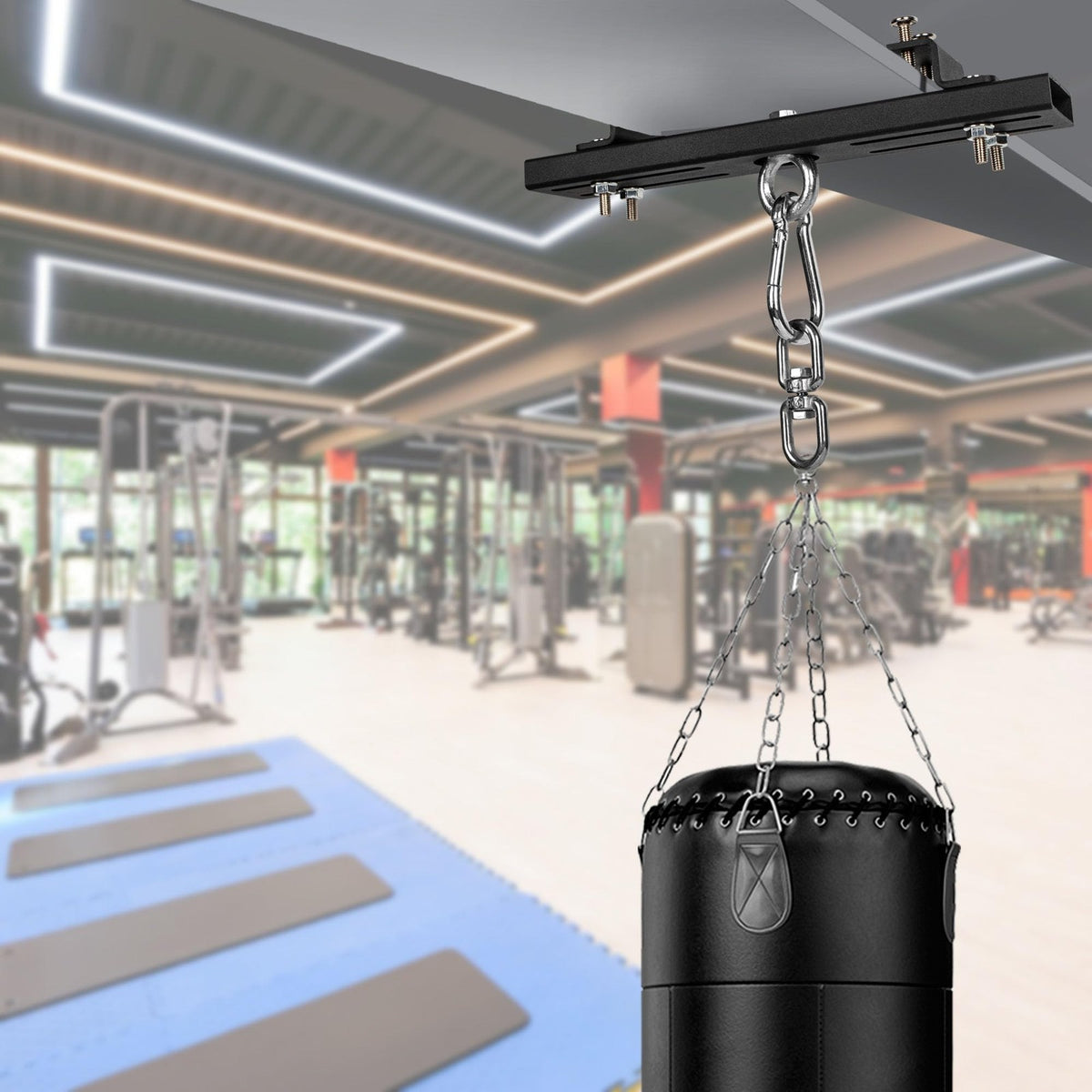 Heavy Duty Punching Bag Hanger Clamp Mount with 360° Rotation for I and H Beams