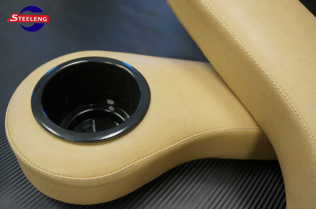 Golf Cart Rear Seat Arm Rest Cushion with Cupholder - Tan