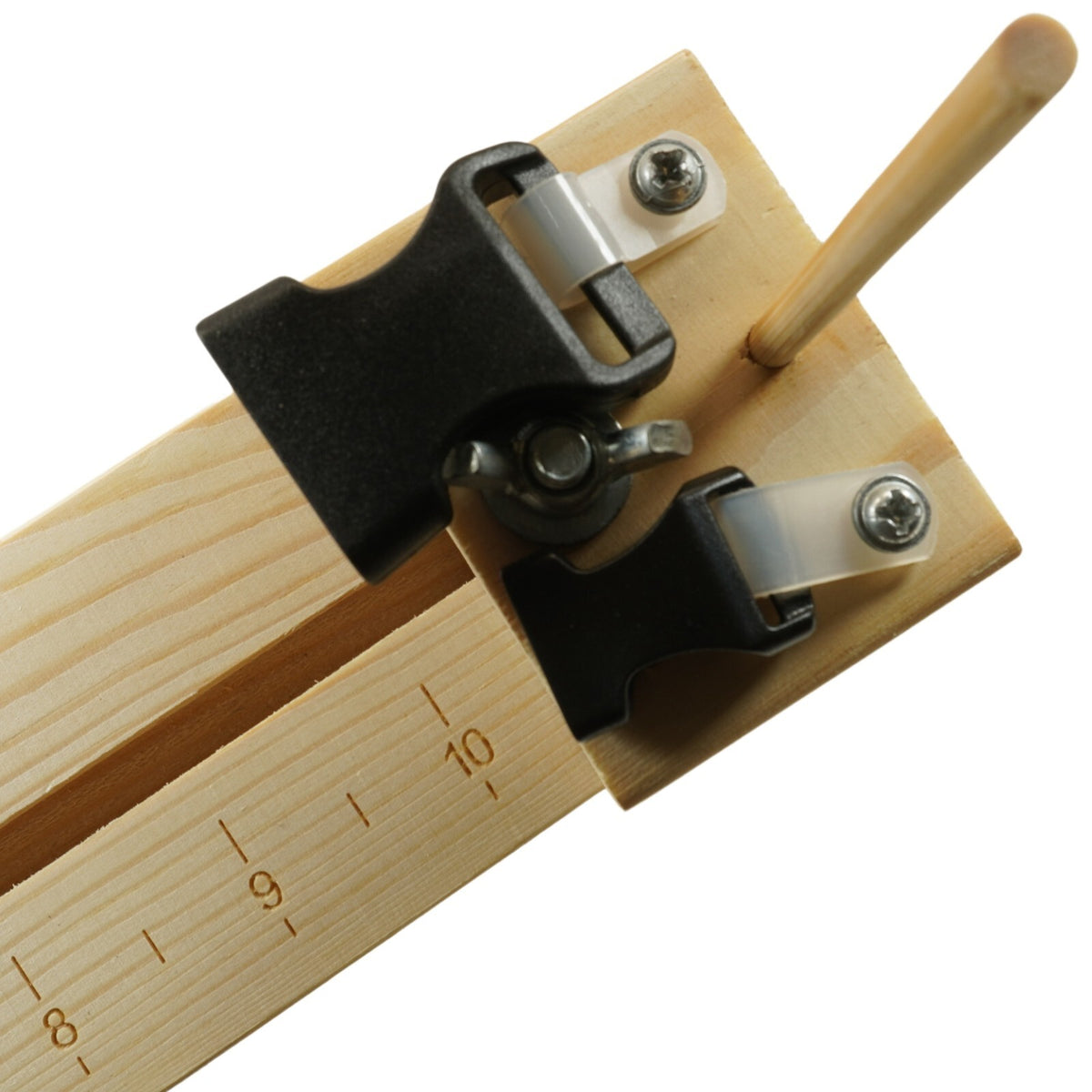 Wood Paracord Jig for Bracelet Making with Built-in Ruler and Accessories