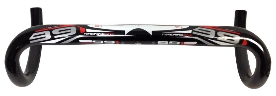 991 Droid Aero Road Handlebar 44cm 31.8mm Flat Top Drop Bar Black