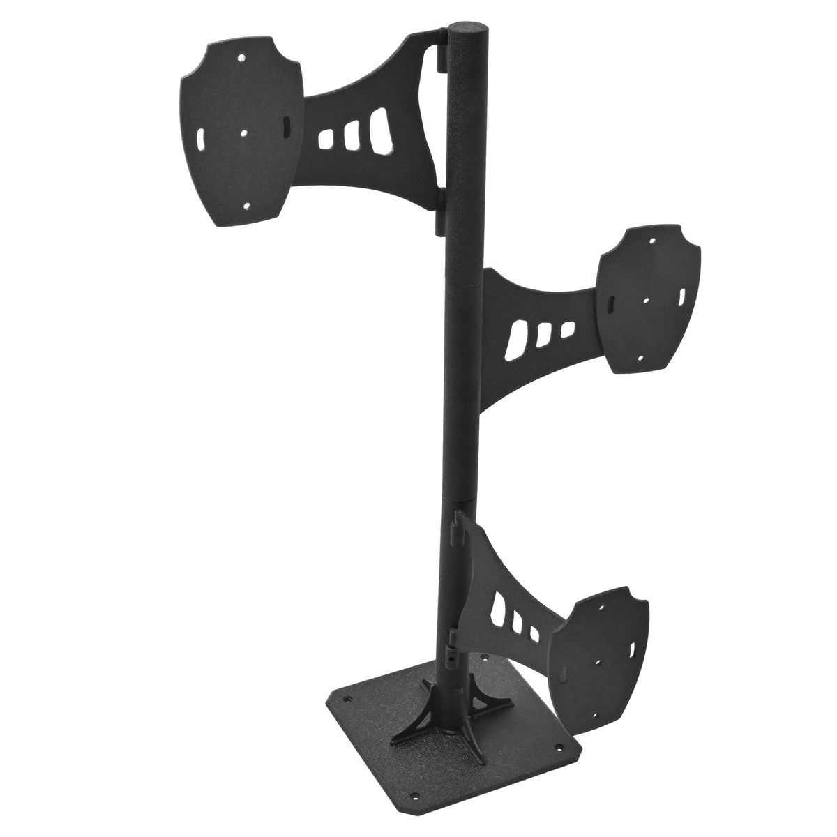Deer Shoulder Mount Pedestal Stand for Taxidermy Display, Black Steel