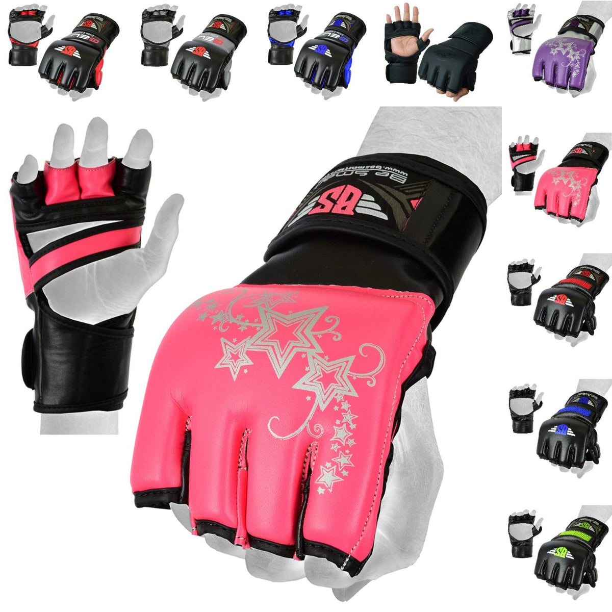 MMA Gloves Kickboxing Sparring Training Equipment - Durable Synthetic Leather