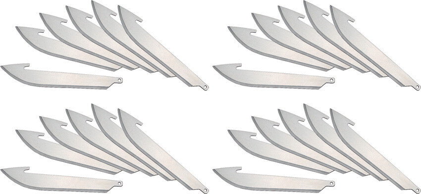 Outdoor Edge 24-Piece Folding Pocket Knife Replacement Blades - Drop Point, 3.5" Stainless Steel