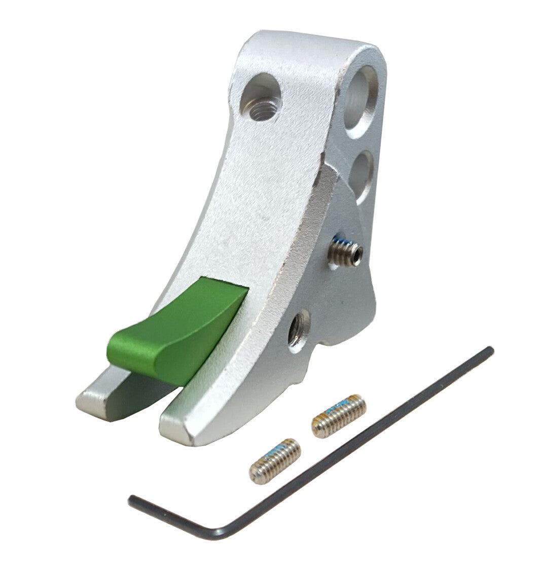 Anodized Aluminum Trigger Shoe with Safety for Gen 1-3 - Multiple Colors