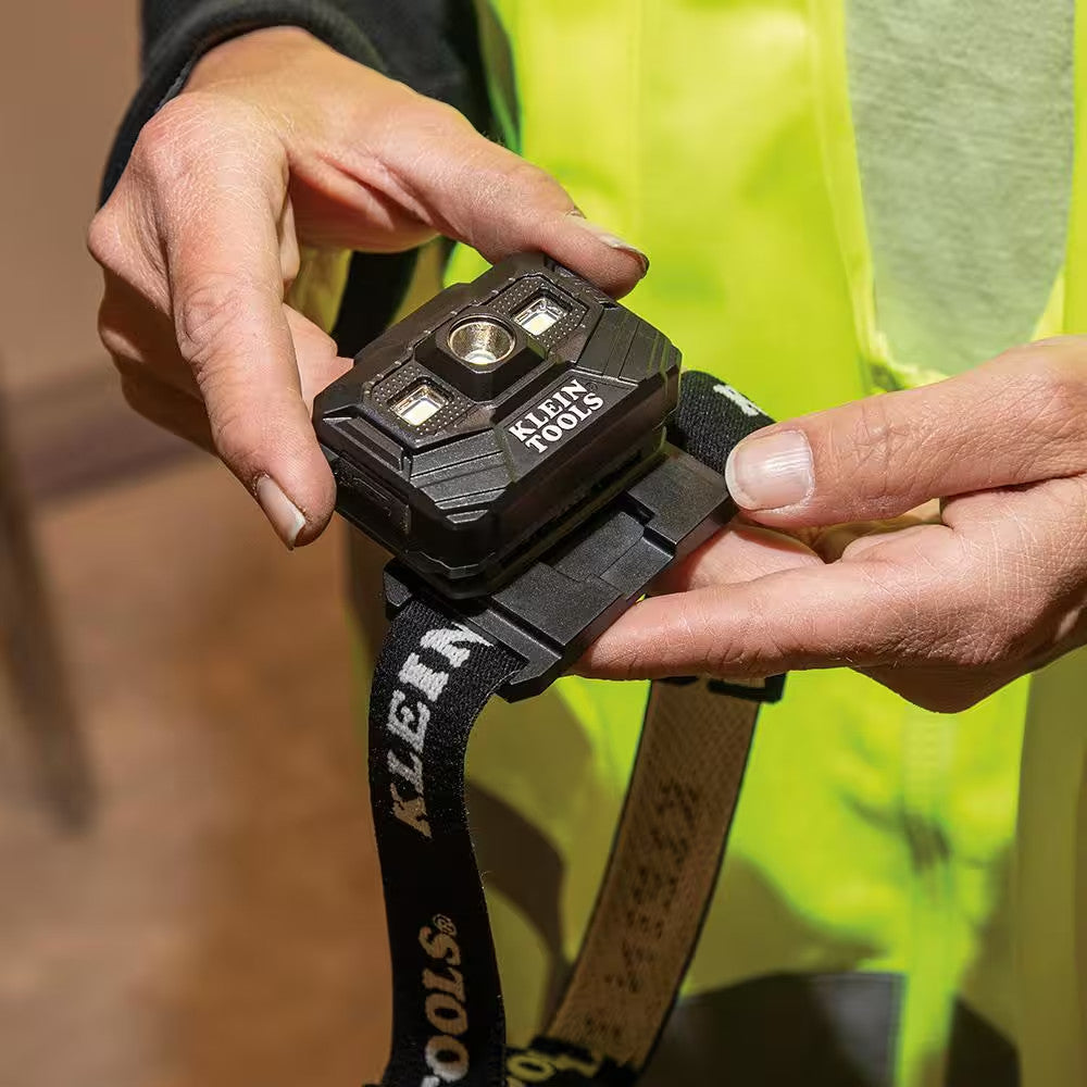 Rechargeable LED Headlamp for Hard Hats - 300 Lumens Work Light, 3 Modes