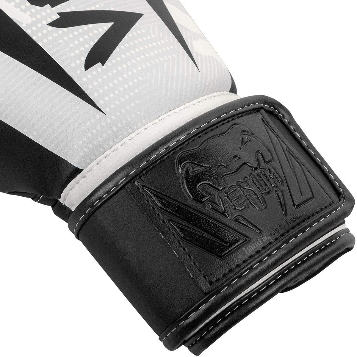 Elite Boxing Gloves with Hook and Loop Closure - White and Camo, Multiple Weights