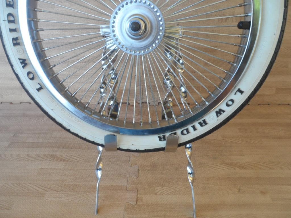 20-inch Lowrider Bicycle Wheel Kit with 16-inch Spare Whitewall Tire