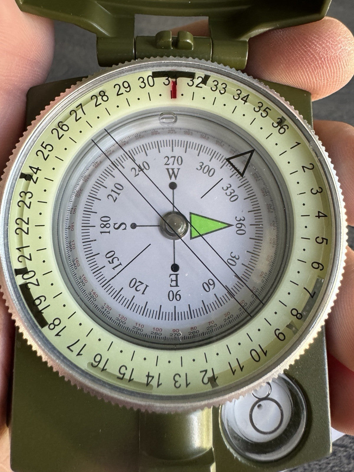 Waterproof Military Compass AF-4580 Lensatic Sighting for Camping Hiking