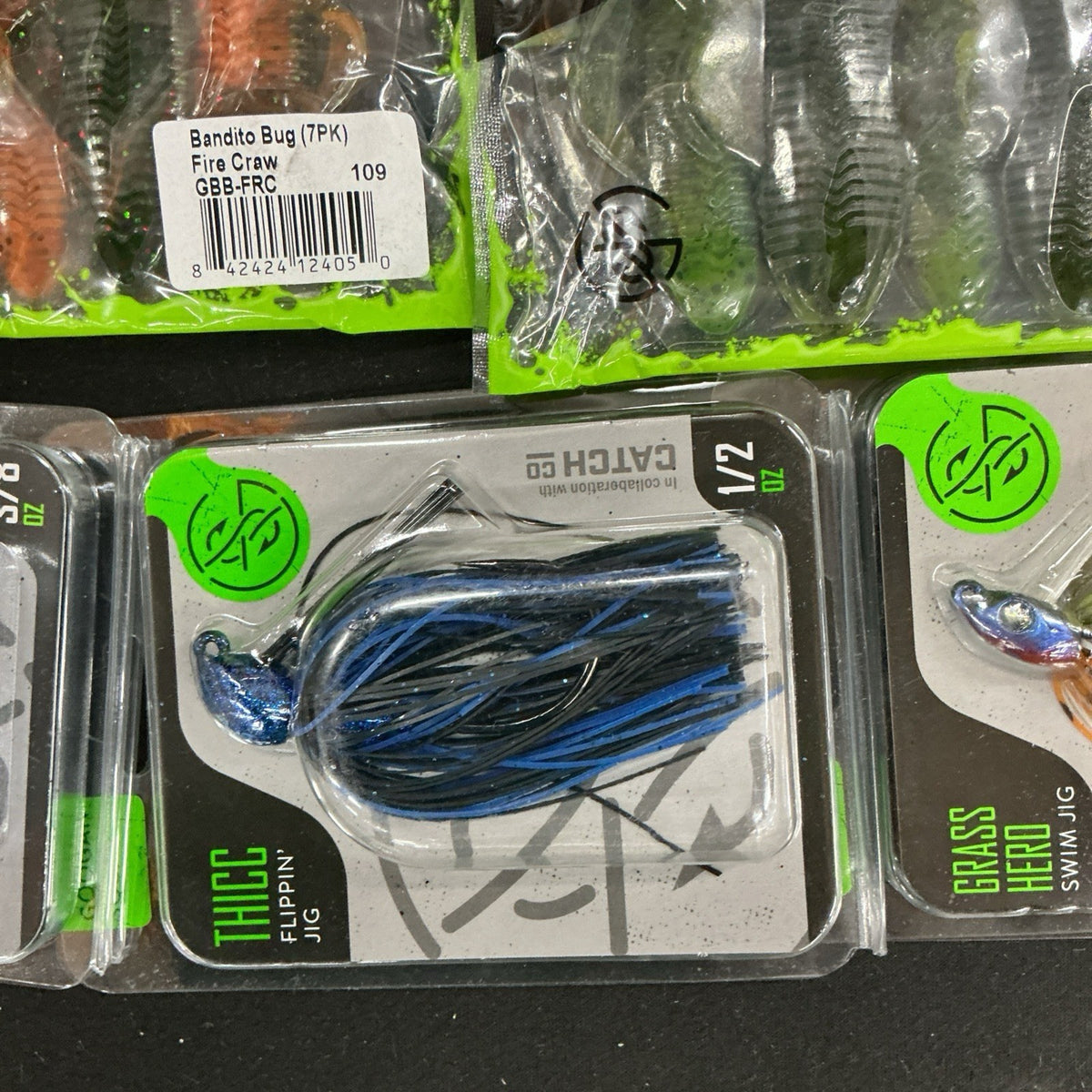 12-Pack Fishing Lure Set with Hard, Soft Plastics, Jigs & Hooks
