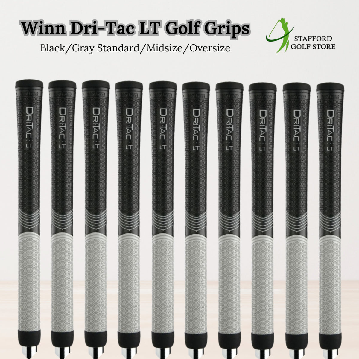 Golf Grip Set - Standard, Midsize & Oversize, 1/16" & 1/8" Diameter