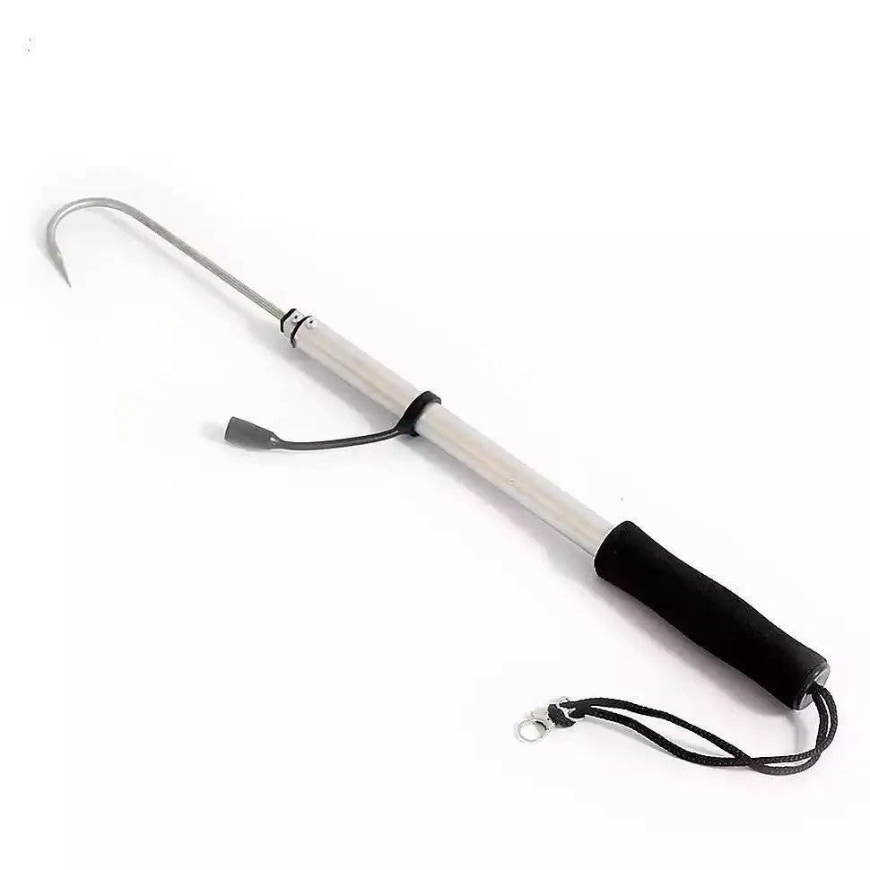 Telescopic Fishing Gaff with Wear-Resistant Handle - Stainless Steel Hook Outdoor