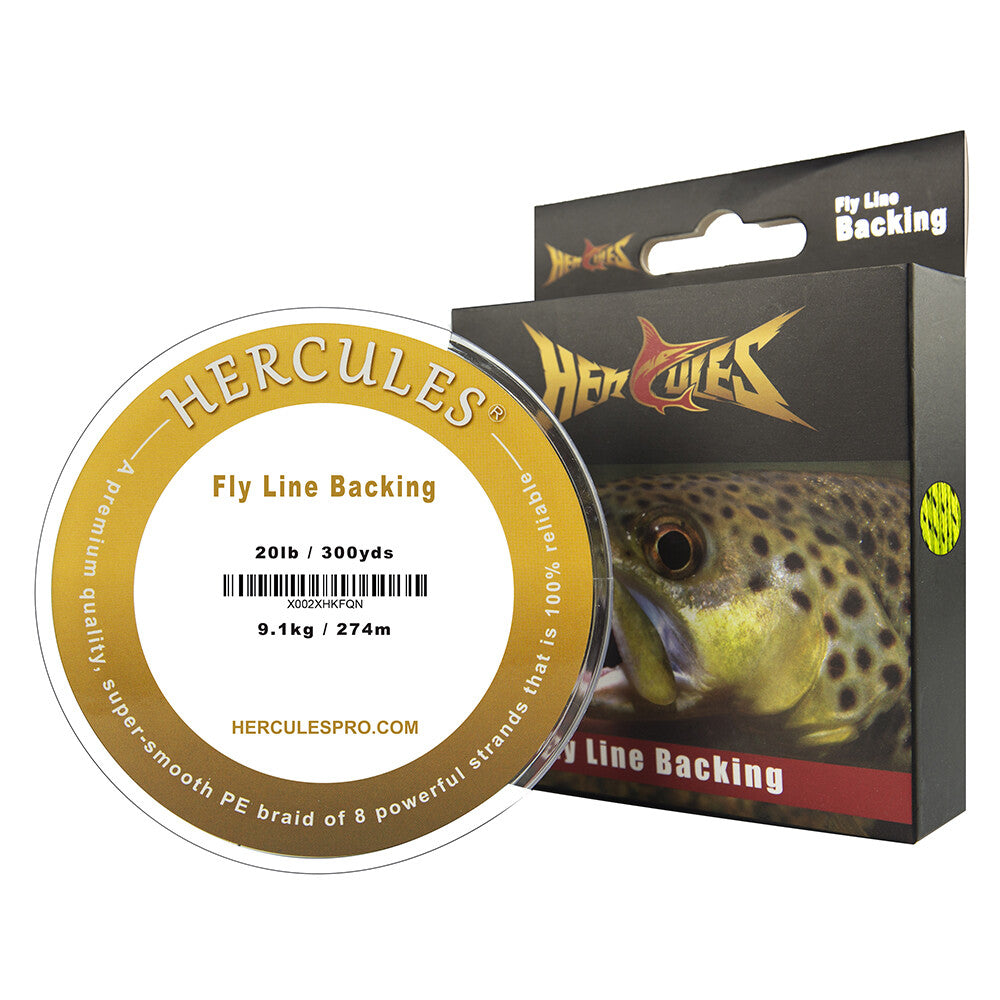 Braided Fly Line Backing 20lb 30lb 100Yd 300Yd Multiple Colors for Fly Fishing