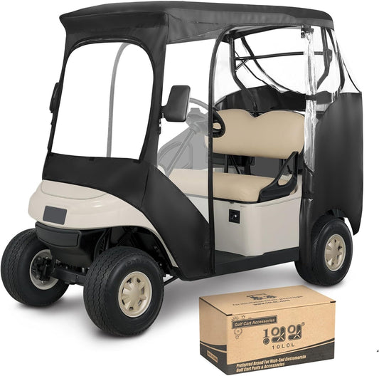 Golf Cart Enclosure for EZGO TXT RXV 2 Passenger Waterproof Rain Cover