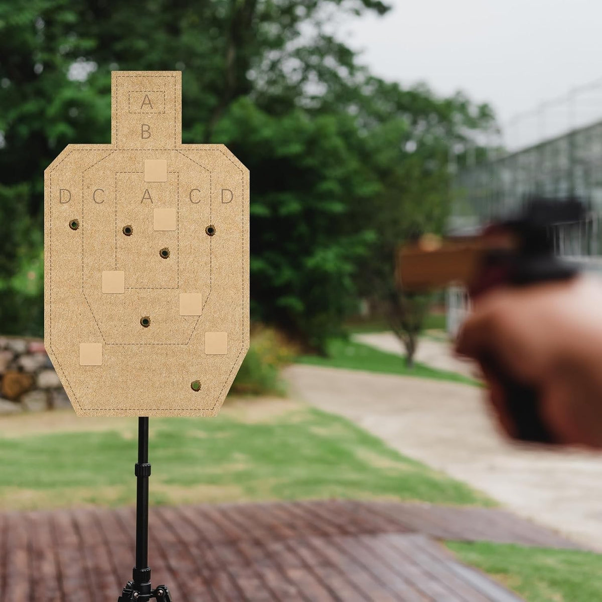 4000 Self-Adhesive Shooting Targets & Repair Stickers - 0.87 Inch Brown Pasters