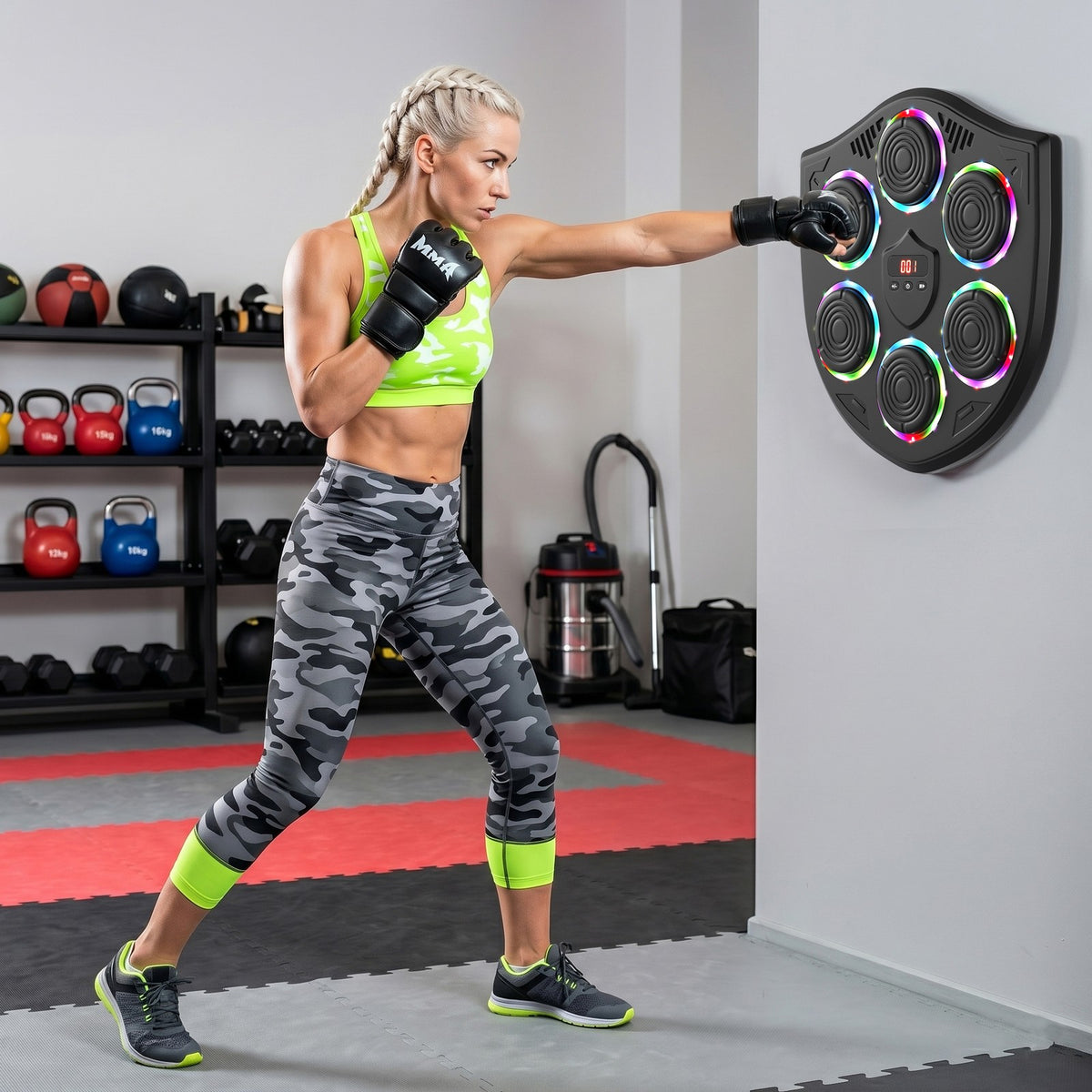 Smart Music Boxing Machine for Adults and Kids with Bluetooth & LED Display