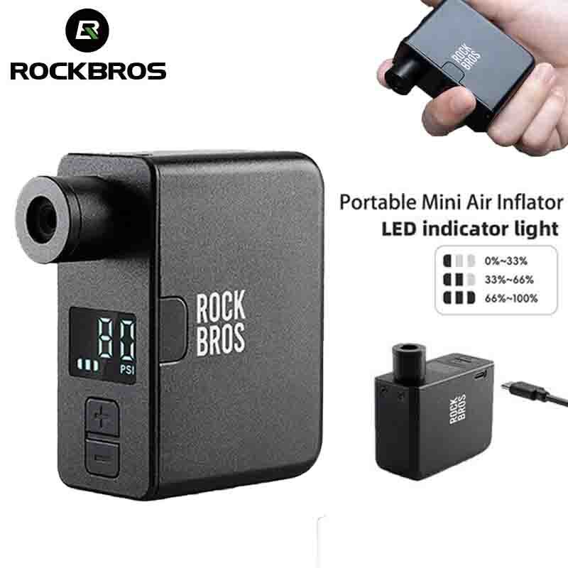 Portable Electric Bike Pump 120PSI with Digital Display & Type-C Charging