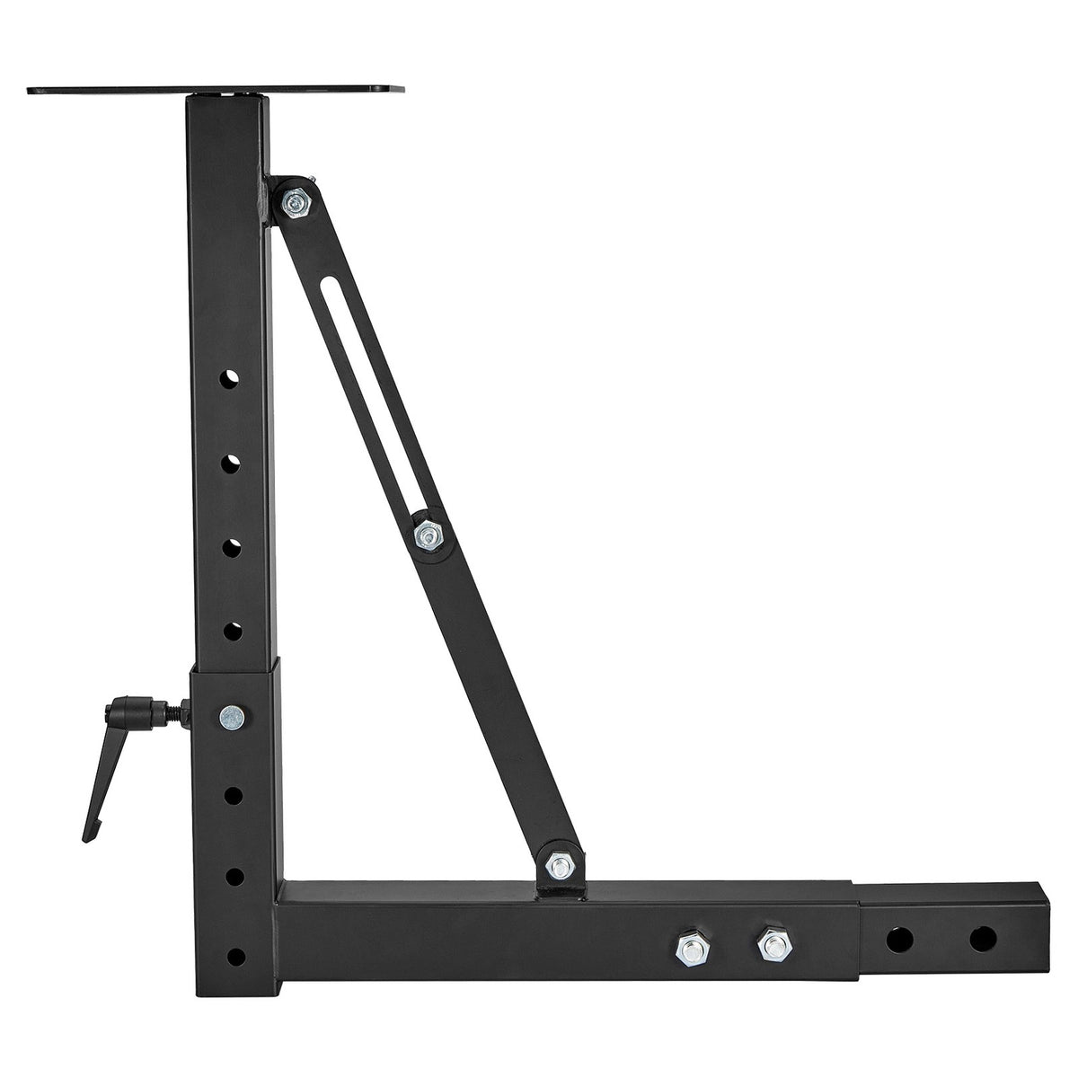 Heavy-Duty Hitch Mount Vise Plate Holder with Adjustable Height for 2-Inch Receivers