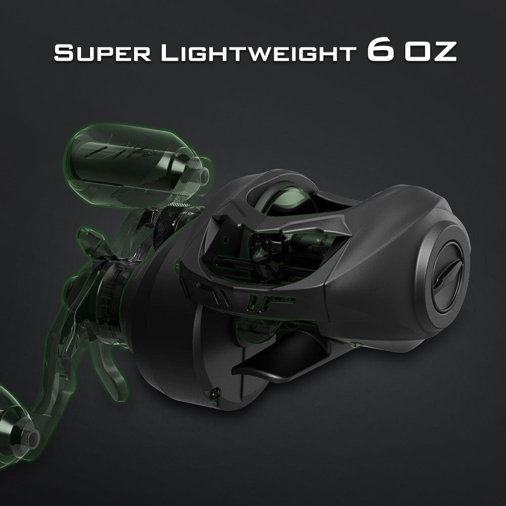 Baitcasting Fishing Reel 7.2:1 Gear Ratio Left-Handed Saltwater Reel